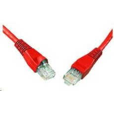 Solarix Patch kabel CAT5E UTP PVC 10m červený snag-proof C5E-114RD-10MB