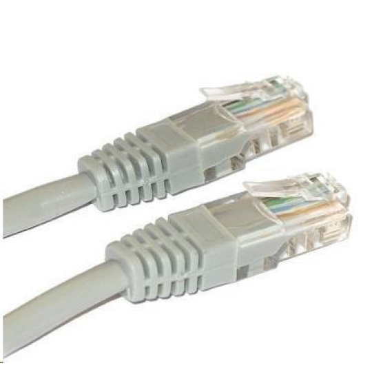 XtendLan patch kabel Cat6, UTP - 10m, šedý