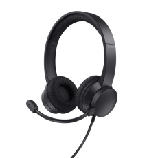 TRUST sluchátka s mikrofonem Ayda PC headset, USB, EKO Produkt, Noise-Cancelling