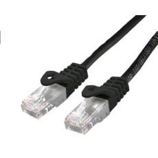 C-TECH kabel patchcord Cat6, UTP, černý, 2m
