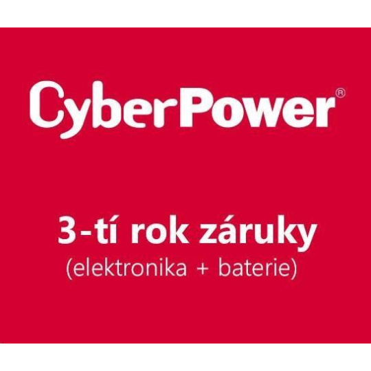 CyberPower 3. rok záruky pro VP700EILCD, VP700ELCD-FR, VP700ELCD-DE, PDU20BHVIEC12R