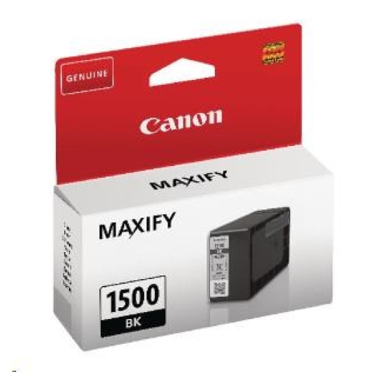 Canon CARTRIDGE PGI-1500 BK černá pro MAXIFY MB2050, MB215x, MB2350, MB275x
