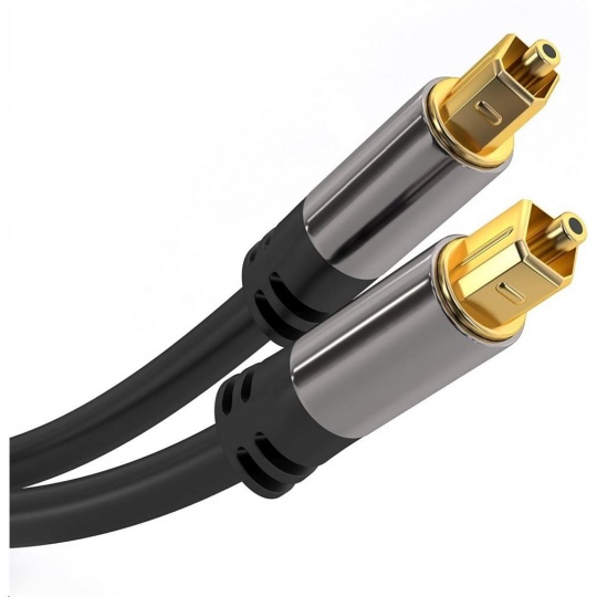 PremiumCord Kabel Toslink M/M, 6mm, 5m, černá