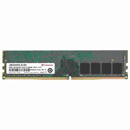TRANSCEND DIMM DDR4 8GB 3200Mhz 1Rx16 1Gx16 CL22 1.2V TRANSCEND DIMM DDR4 8GB 3200Mhz 1Rx16 1Gx16 CL22 1.2V