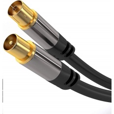 PREMIUMCORD propojovací kabel, anténní, M/F 75Ohm (135dB) 4x stíněný 3m PREMIUMCORD propojovací kabel, anténní, M/F 75Ohm (135dB) 4x stíněný 3m
