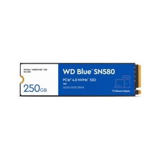 BAZAR - WD BLUE SSD NVMe 250GB PCIe SN580,Gen4 , (R:4000, W:2000MB/s) - Poškozený obal (Komplet)
