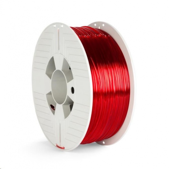 VERBATIM 3D Printer Filament PET-G 1.75mm, 327m, 1kg red transparent