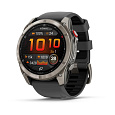 Garmin fenix® 8 Pro – 51 mm, AMOLED Sapphire, Titanium se silikonovým řemínkem Graphite/Black