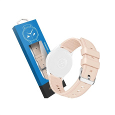 RhinoTech univerzální silikonový řemínek Quick Release 22mm světle růžový