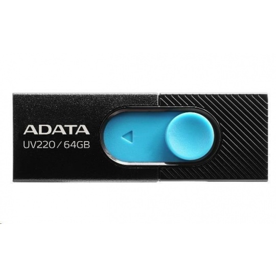 ADATA Flash Disk 32GB UV220, USB 2.0 Dash Drive, černá/modrá