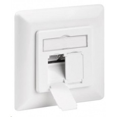 CAT 6a Class EA síťová zásuvka pod omítku 2x RJ45 CAT 6a Class EA síťová zásuvka pod omítku 2x RJ45