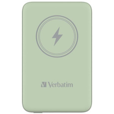 VERBATIM Powerbanka Charge 'n' Go, Magnetická, 10000 mAh, USB-C, Zelená