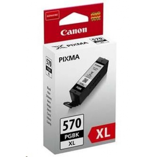CANON CARTRIDGE PGI-570XL PGBK pigmentová černá pro PIXMA MG575x, MG685x, MG775x, TS505x, TS605x, TS805x (500 str.)