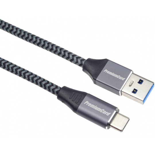 PREMIUMCORD Kabel USB-C na USB 3.0 A (USB 3.1 generation 1, 3A, 5Gbit/s) 2m oplet