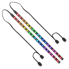SilentiumPC LED pásek Aurora Stripes ARGB / 18x LED / 30cm / ARGB / 2ks SilentiumPC LED pásek Aurora Stripes ARGB / 18x LED / 30cm / ARGB / 2ks