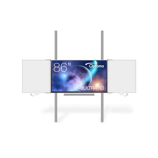 OPTOMA EKOTAB Pylon 320 s křídly BBxBB pro LCD 86" Optoma 5862RK