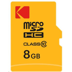 Kodak paměťová microSD karta 8GB Class10 w/adapter Extra Kodak paměťová microSD karta 8GB Class10 w/adapter Extra