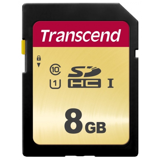 TRANSCEND SDHC karta 8GB 500S, UHS-I U1 (R:95/W:20 MB/s)