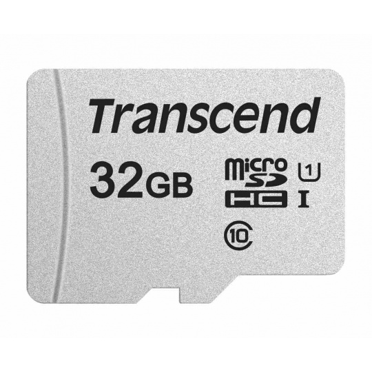 TRANSCEND MicroSDHC karta 32GB 300S, UHS-I U1 + adaptér