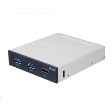 AKASA HUB USB, přední panel pro VR do 3.5", 2x USB 3.0, HDMI, interní