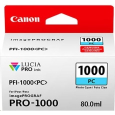 Canon CARTRIDGE PFI-1000PC photo azurová pro ImagePROGRAF PRO-1000 (600 str.) Canon CARTRIDGE PFI-1000PC photo azurová pro ImagePROGRAF PRO-1000 (600 str.)