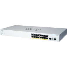 Cisco switch CBS220-16P-2G (16xGbE,2xSFP,16xPoE+,130W,fanless) - REFRESH