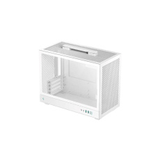 DEEPCOOL Case CH160 PLUS WH, mATX, Průhledná bočnice, bílá
