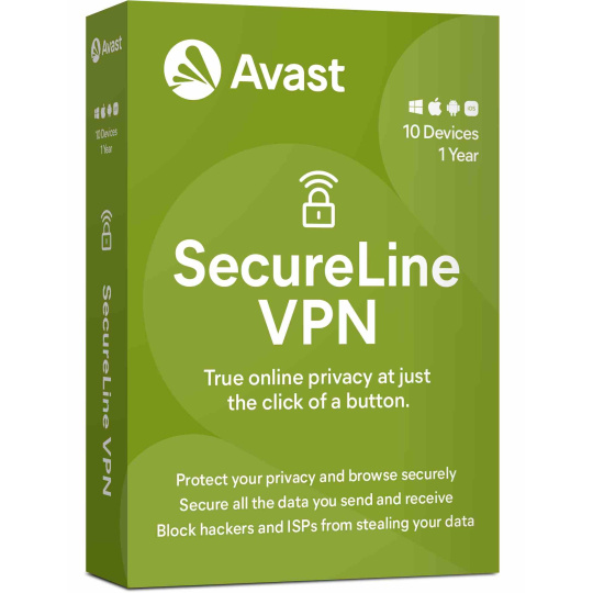 _Nová Avast SecureLine VPN Multi-device 10PC na 12 měsíců