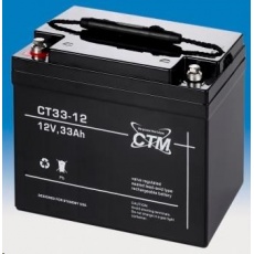 Baterie - CTM CT 12-33 (12V/33Ah - M6), životnost 5let