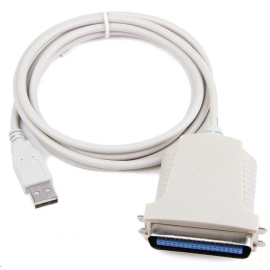 GEMBIRD Kabel adaptér USB - paralelní port 1,8m (USB AM/Centronics 36M, redukce)
