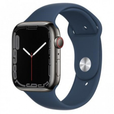 Apple Watch Series 7 Cell, 45mm Graphite/Steel Case/A.Blue SportBand Apple Watch Series 7 Cell, 45mm Graphite/Steel Case/A.Blue SportBand