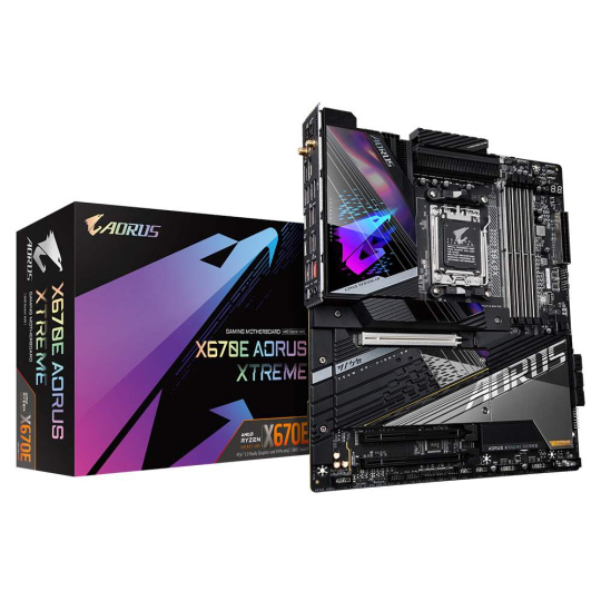 GIGABYTE MB Sc AM5 X670E AORUS XTRME, AMD X670, 4xDDR5, 1xDP, 1xHDMI, WI-FI, E-ATX