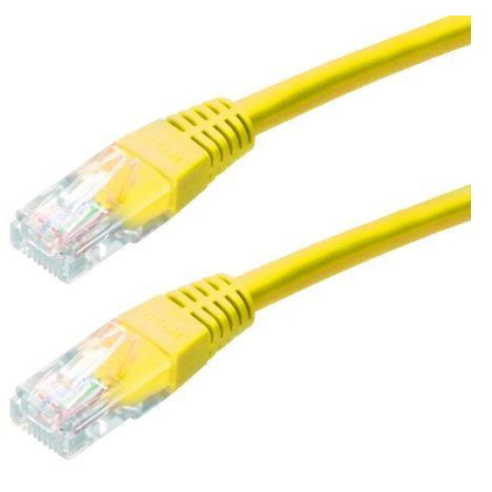 XtendLan patch kabel Cat6, UTP - 0,5m, žlutý (prodej po 10 ks)