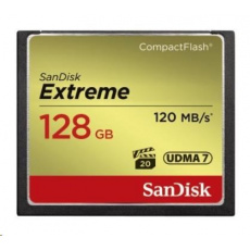 SanDisk Compact Flash Card 128GB Extreme (R:120/W:85 MB/s UDMA7)