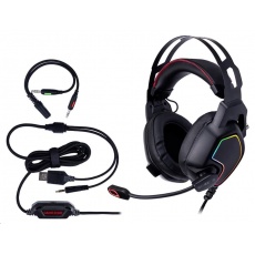 TRACER herní sluchátka s mikrofonem GAMEZONE Raptor V2, plná, černá TRACER herní sluchátka s mikrofonem GAMEZONE Raptor V2, plná, černá
