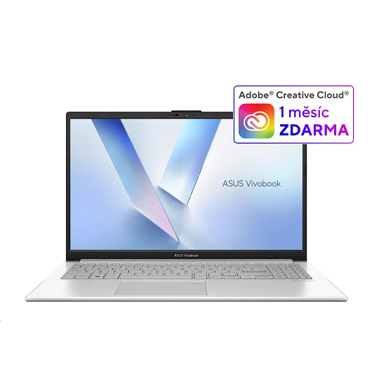 ASUS NTB Vivobook Go 15 (E1504TA-BQ163W), N150, 15.6" FHD, 8GB, 128GB UFS, UHD, W11 Home, Cool Silver ASUS NTB Vivobook Go 15 (E1504TA-BQ163W), N150, 15.6" FHD, 8GB, 128GB UFS, UHD, W11 Home, Cool Silver
