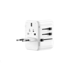 WG - Univerzální cestovní síťová nabíječka GaN pro hlavní světové elektrické sítě / PD 20W / white WG - Univerzální cestovní síťová nabíječka GaN pro hlavní světové elektrické sítě / PD 20W / white