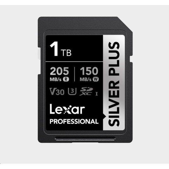 Lexar SDXC Professional SILVER Plus 1066x UHS-I/U3/A2/4K R205/W150 (V30) 1TB