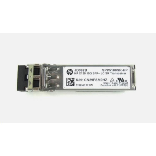 HPE X130 10G SFP+ LC SR HP RENEW XCVR JD092BR RENEW HPE X130 10G SFP+ LC SR HP RENEW XCVR JD092BR RENEW