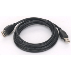 GEMBIRD Kabel USB 2.0 A-A prodlužovací 1,8m Professional (černý, zlacené kontakty) GEMBIRD Kabel USB 2.0 A-A prodlužovací 1,8m Professional (černý, zlacené kontakty)