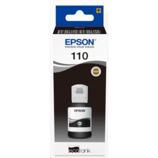 BAZAR - EPSON Ink 110 EcoTank Pigment black ink bottle (6000 stran) - Poškozený obal (Komplet) BAZAR - EPSON Ink 110 EcoTank Pigment black ink bottle (6000 stran) - Poškozený obal (Komplet)