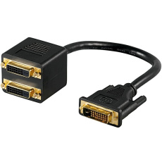 PREMIUMCORD Adapter DVI-D (24+1) male => 2x DVI-D (24+1) female PREMIUMCORD Adapter DVI-D (24+1) male => 2x DVI-D (24+1) female