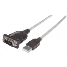 MANHATTAN Převodník z USB na sériový port (Prolific PL-2303RA Chip 1.8m) MANHATTAN Převodník z USB na sériový port (Prolific PL-2303RA Chip 1.8m)