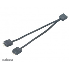 AKASA rozbočovač pro RGB LED 1x female/2x male, 2ks v balení, černá AKASA rozbočovač pro RGB LED 1x female/2x male, 2ks v balení, černá
