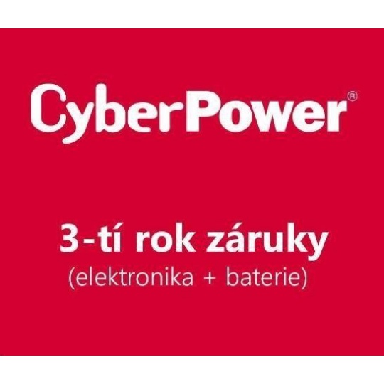 CyberPower 3. rok záruky pro OR600ELCDRMI1U, OR600ERMI1U