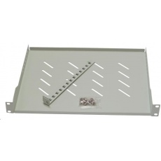 LEXI-Net 19" police s perforací 1U/650mm, nosnost 45kg, zadní nastavitelný úchyt, šedá LEXI-Net 19" police s perforací 1U/650mm, nosnost 45kg, zadní nastavitelný úchyt, šedá
