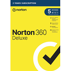 NORTON 360 DELUXE 50GB +VPN 1 uživatel pro 5 zařízení na 2 roky - ESD 1+1 (50%) NORTON 360 DELUXE 50GB +VPN 1 uživatel pro 5 zařízení na 2 roky - ESD 1+1 (50%)