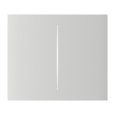 Ajax CenterButton (2-gang) vertical - Středové dvou tlačítko, vertikální instalace, bílá