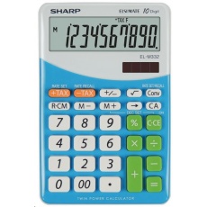 SHARP kalkulačka - EL-M332BBL - modrá SHARP kalkulačka - EL-M332BBL - modrá