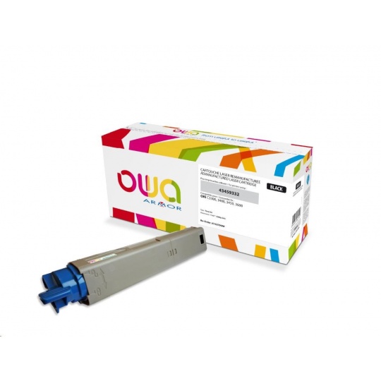 OWA Armor toner pro OKI C3300, C3400, C3450, C3600, 2500 Stran, 43459332, černá/black